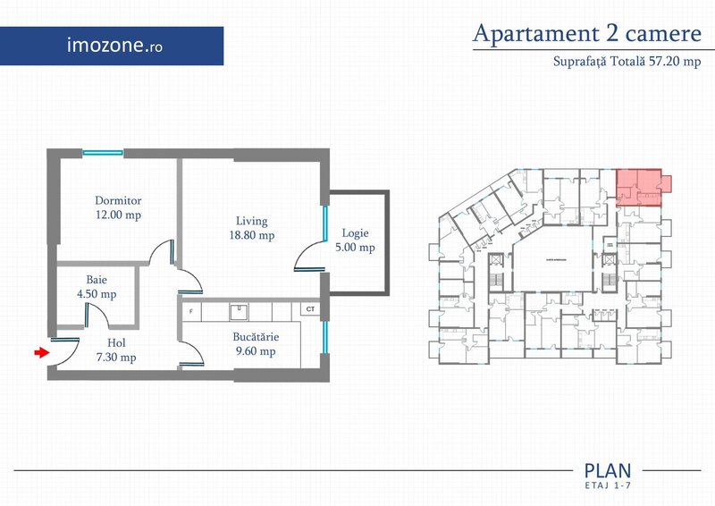 Militari apartament 2 camere 57.2 mp, bloc nou, metrou Pacii / Preciziei